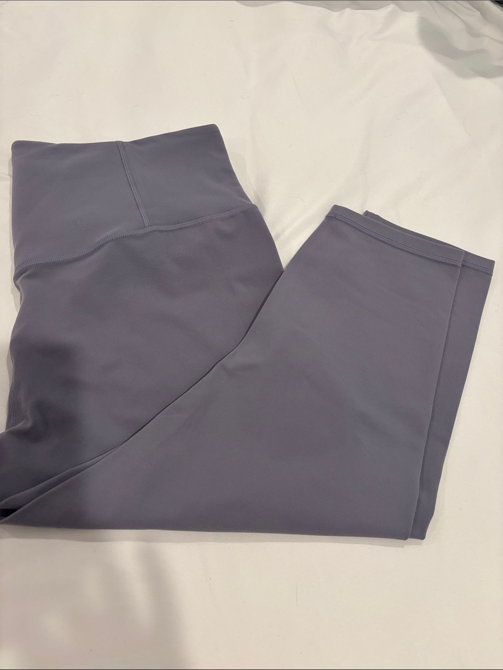Athleta Lavender Gray Elation Capri Leggings - Picture 2 of 4